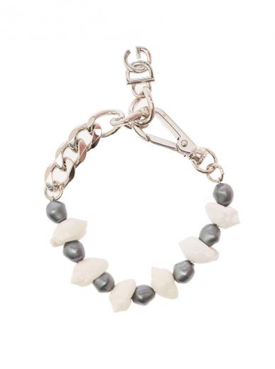 Pucci Multicolor Silk Twill Bandeau Chain Bracelet for Women