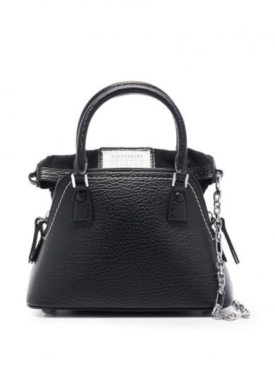 【関税＆送料込み】Maison Margiela 'East West' Black Leathe Maison Margiela 'East West' Black Leather Bag | ShopSimon