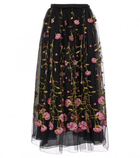スカート FENDI FW24 Dark green tulle skirt (FQ7595ARUU F0TGC) Fendi Dark green tulle skirt for Women Online India at