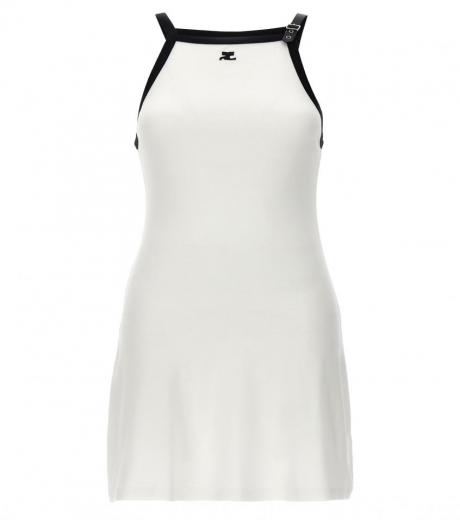 Sacai White Mini chemisier dress for Women Online USA at Sacai White Mini chemisier dress for Women Online USA at