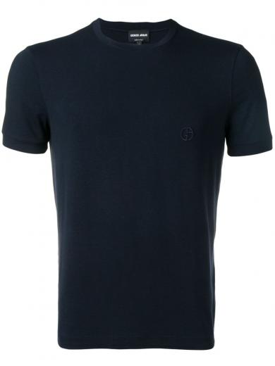 Giorgio Armani White Logo T-Shirt for Men Online USA at