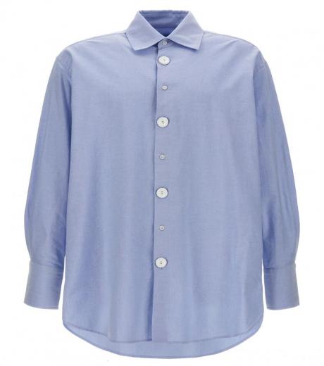 Tシャツ・カットソー J W ANDERSON Light blue oxford oversize shirt JW Anderson Light Blue Oxford Oversize Shirt for Men Online
