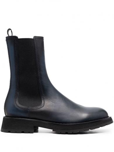 Balenciaga Black Trooper Rubber Boots for Men Online USA at